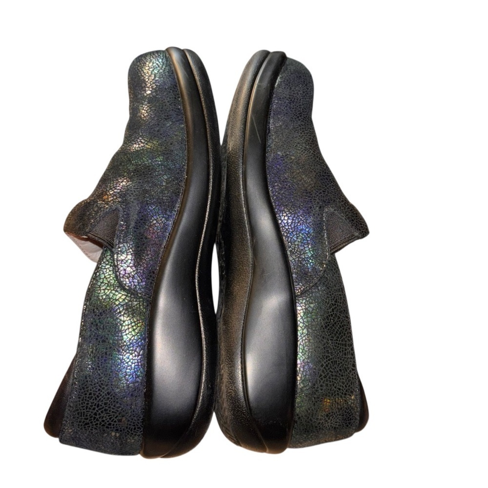 Alegria Keli Professional Black Iridescent “Glimmer Glam” Clogs W Sz 36 (6-6.5) - Picture 4 of 11